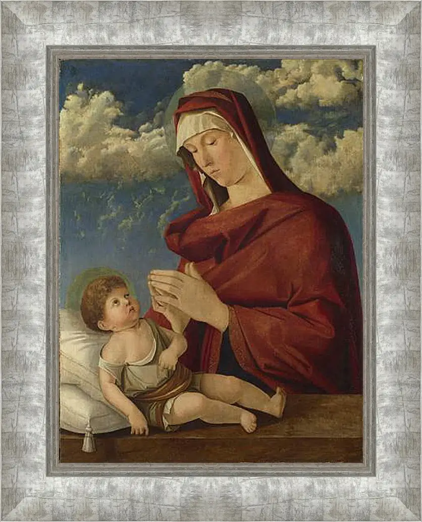 Картина в раме - The Virgin and Child. Джованни Беллини
