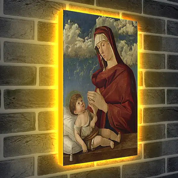 Лайтбокс световая панель - The Virgin and Child. Джованни Беллини