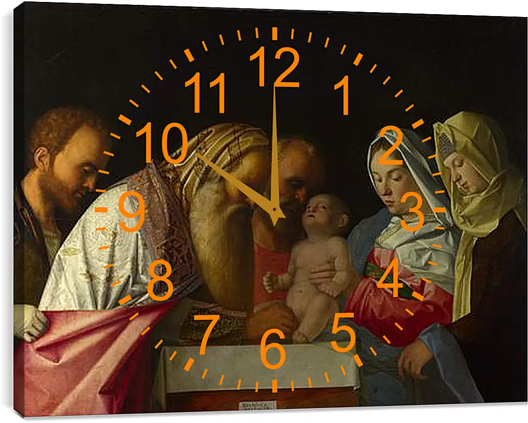 Часы картина - The Circumcision. Джованни Беллини