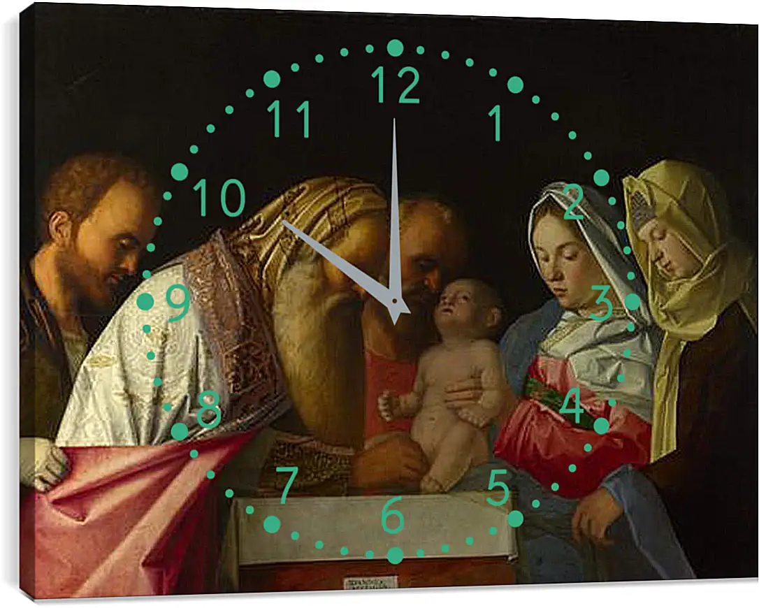 Часы картина - The Circumcision. Джованни Беллини