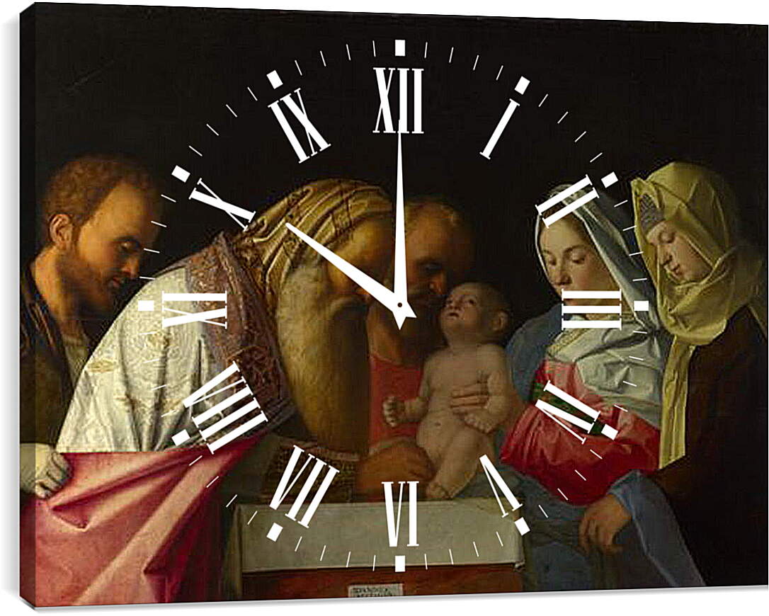 Часы картина - The Circumcision. Джованни Беллини