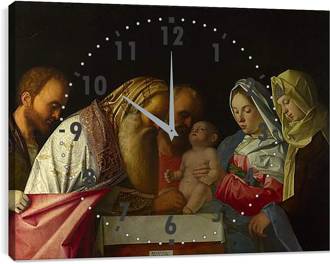 Часы картина - The Circumcision. Джованни Беллини