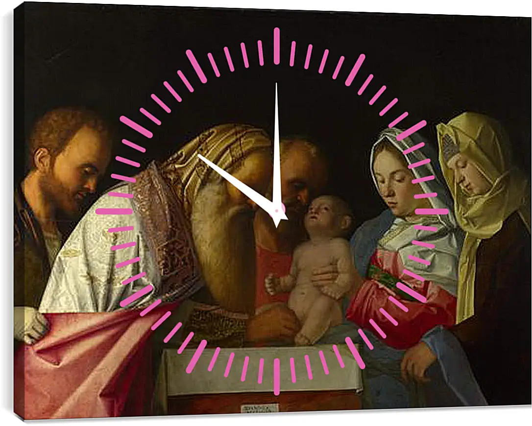 Часы картина - The Circumcision. Джованни Беллини