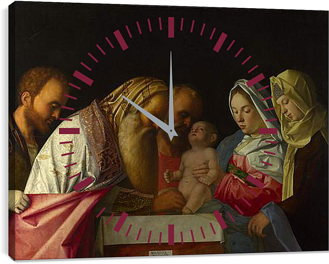 Часы картина - The Circumcision. Джованни Беллини