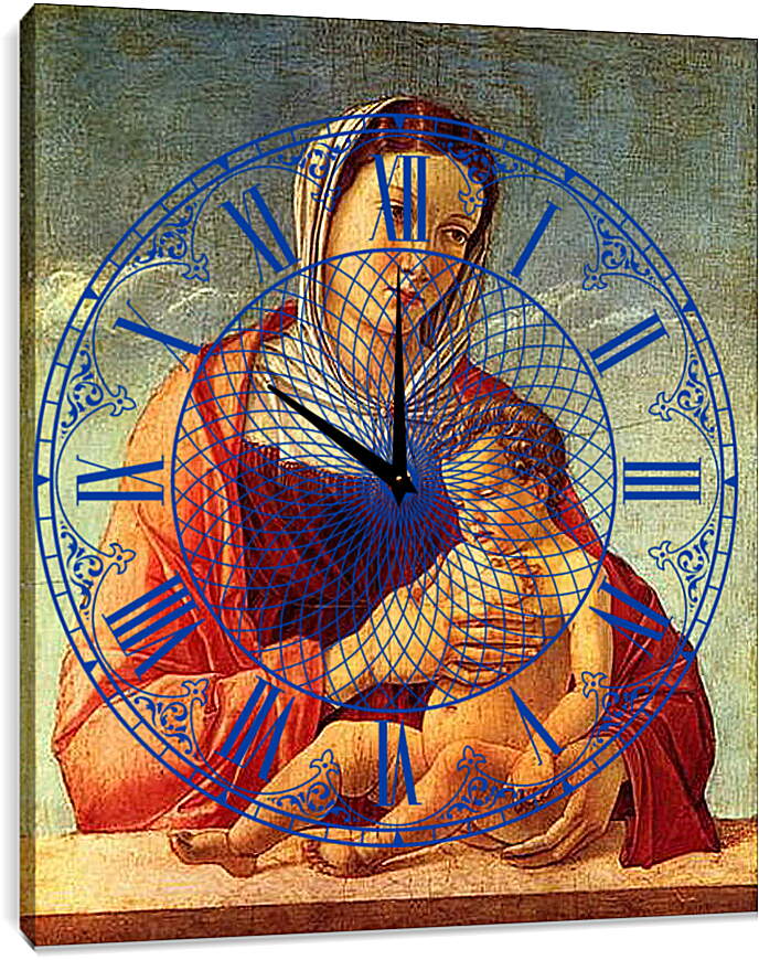 Часы картина - Madonna. Джованни Беллини
