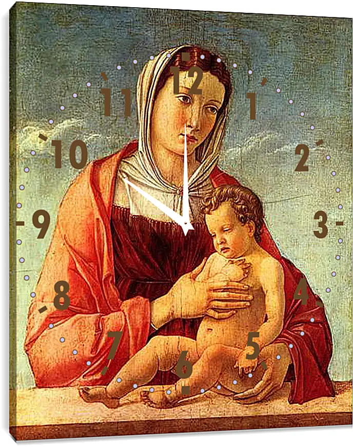 Часы картина - Madonna. Джованни Беллини