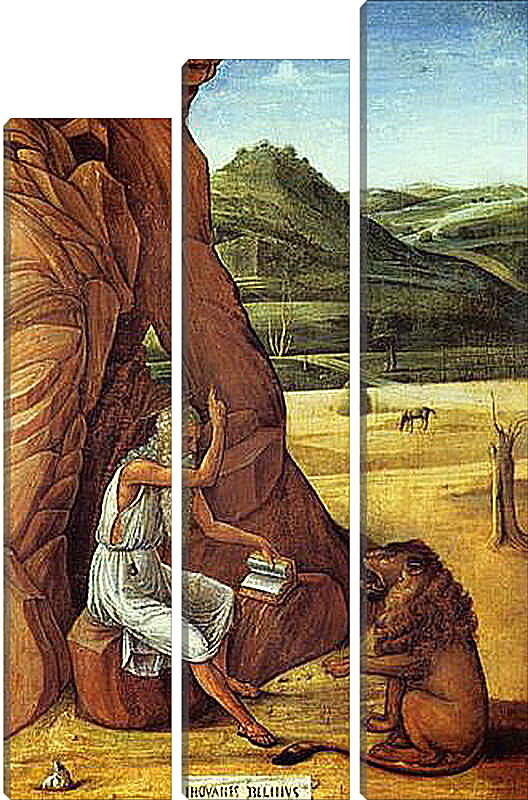 Модульная картина - Hieronymus in der Wuste. Джованни Беллини
