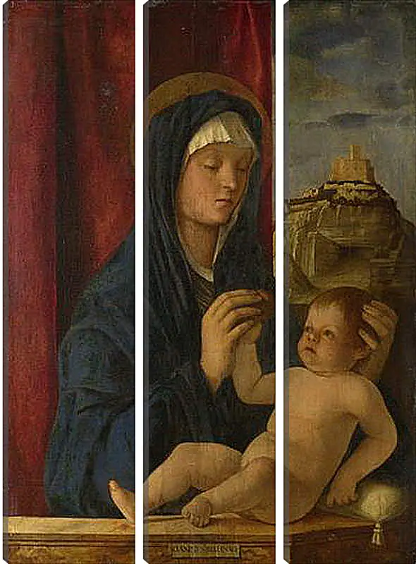 Модульная картина - The Virgin and Child. Джованни Беллини