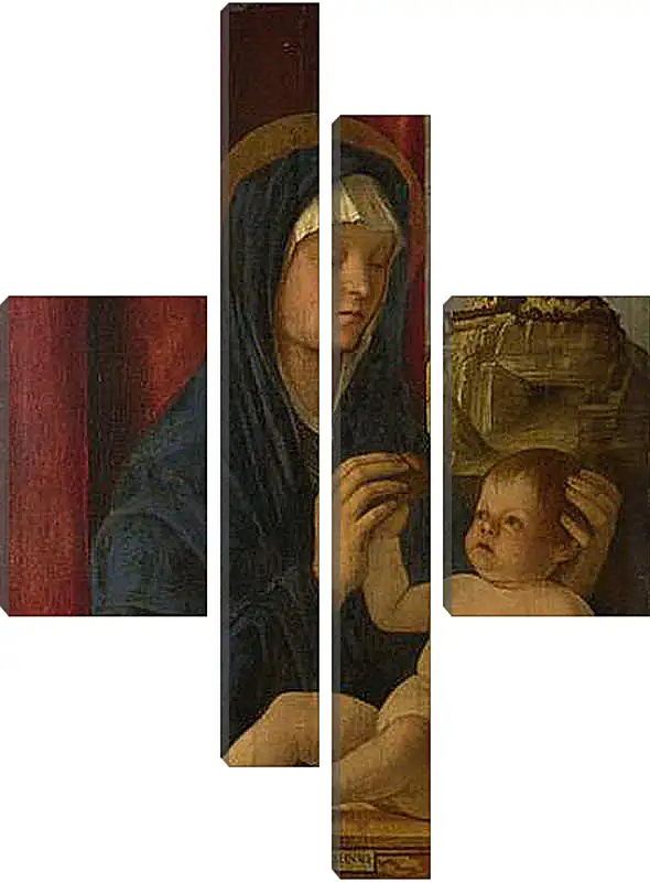 Модульная картина - The Virgin and Child. Джованни Беллини