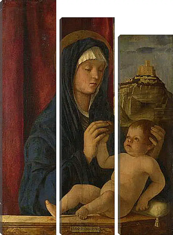 Модульная картина - The Virgin and Child. Джованни Беллини