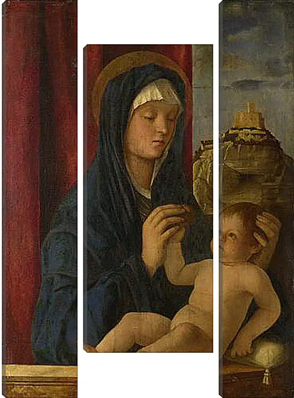 Модульная картина - The Virgin and Child. Джованни Беллини