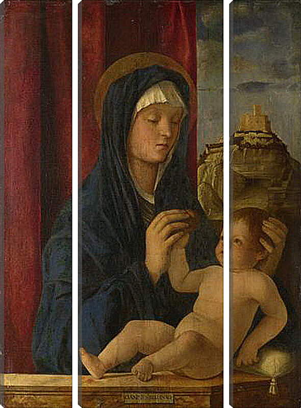 Модульная картина - The Virgin and Child. Джованни Беллини

