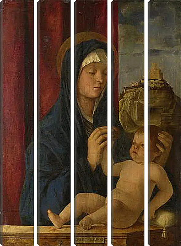 Модульная картина - The Virgin and Child. Джованни Беллини