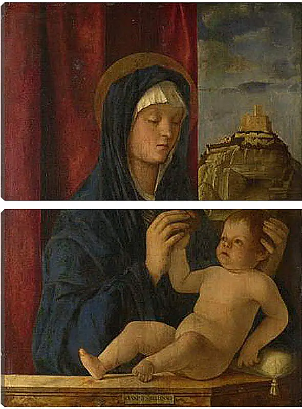 Модульная картина - The Virgin and Child. Джованни Беллини