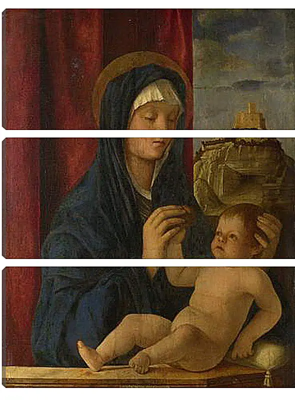 Модульная картина - The Virgin and Child. Джованни Беллини
