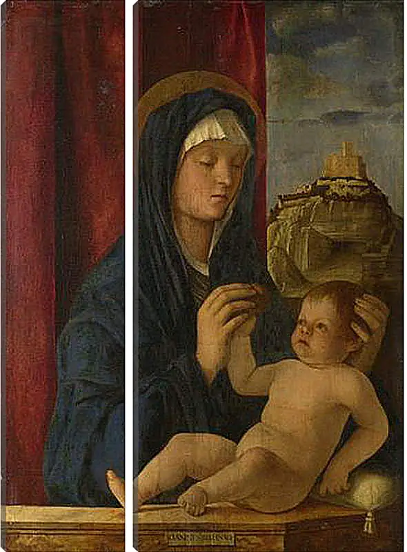 Модульная картина - The Virgin and Child. Джованни Беллини