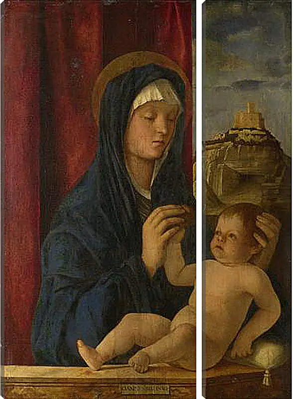 Модульная картина - The Virgin and Child. Джованни Беллини
