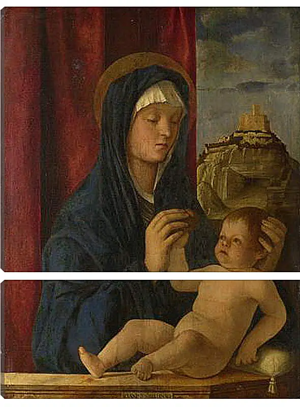 Модульная картина - The Virgin and Child. Джованни Беллини
