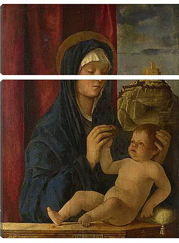 Модульная картина - The Virgin and Child. Джованни Беллини
