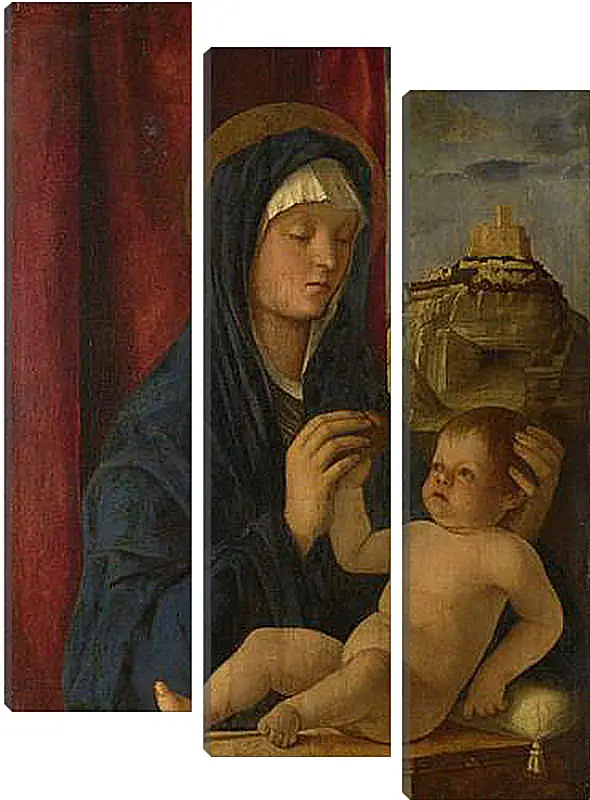 Модульная картина - The Virgin and Child. Джованни Беллини