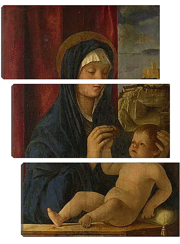 Модульная картина - The Virgin and Child. Джованни Беллини