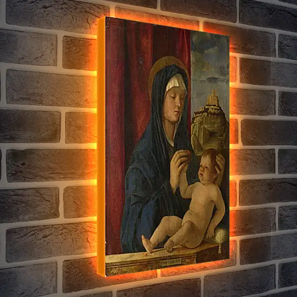 Лайтбокс световая панель - The Virgin and Child. Джованни Беллини