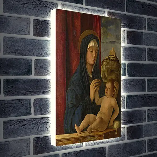 Лайтбокс световая панель - The Virgin and Child. Джованни Беллини