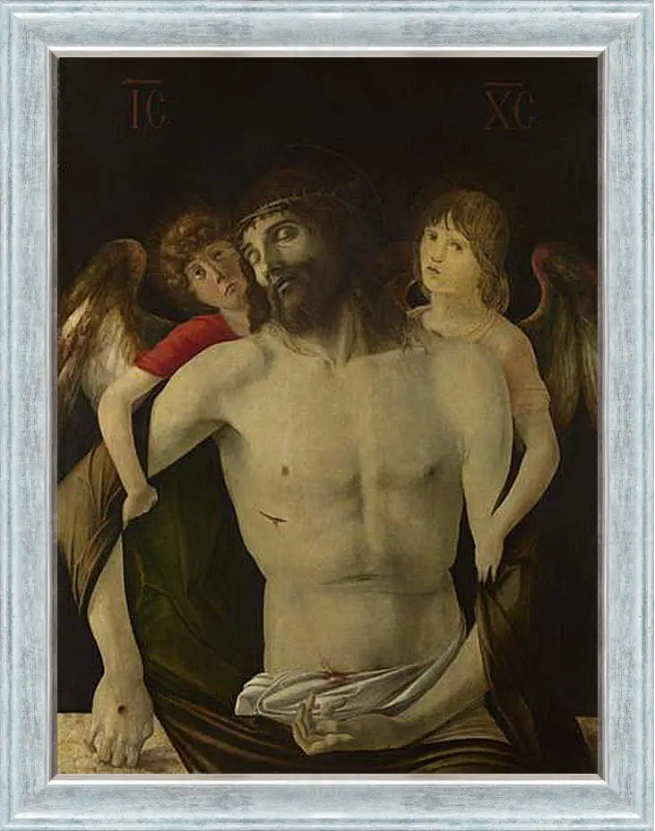 Картина в раме - The Dead Christ supported by Angels. Джованни Беллини