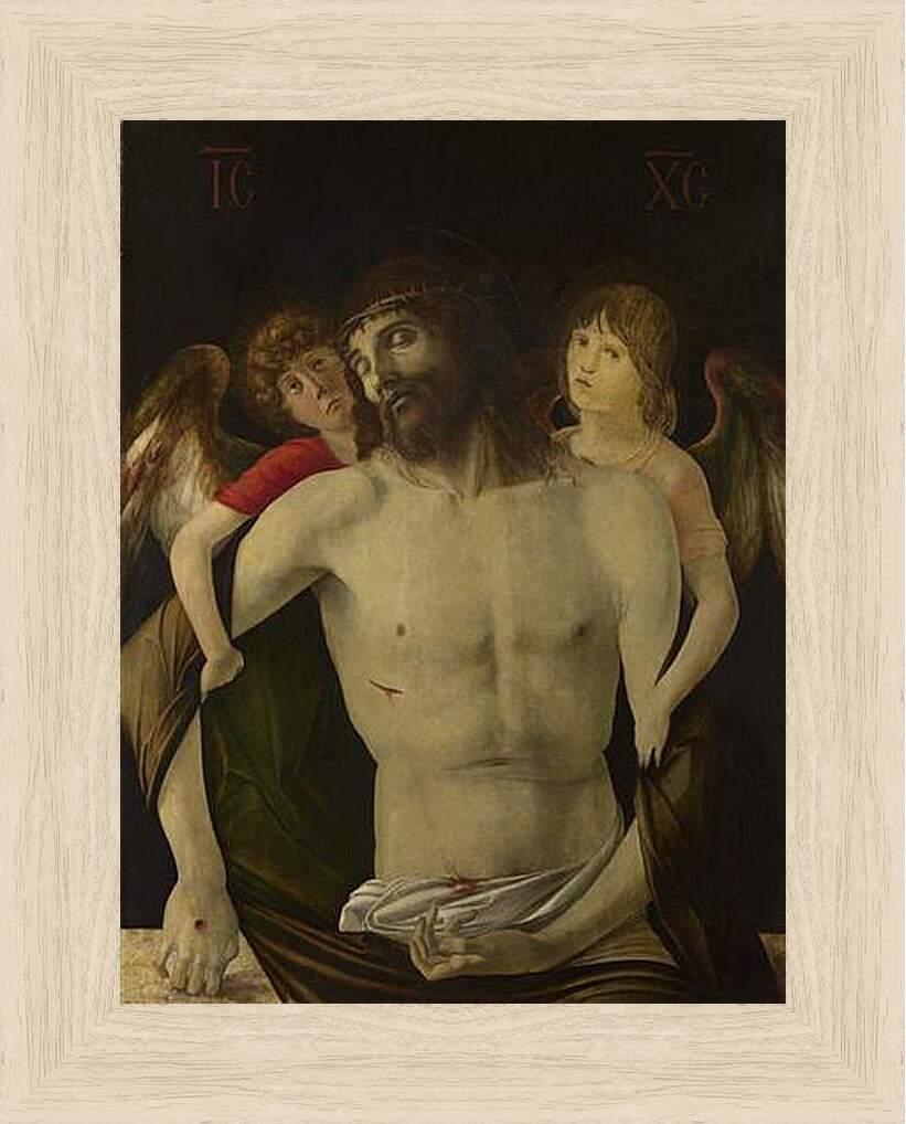 Картина в раме - The Dead Christ supported by Angels. Джованни Беллини
