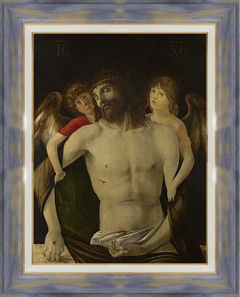 Картина в раме - The Dead Christ supported by Angels. Джованни Беллини