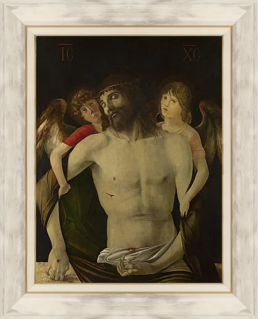 Картина в раме - The Dead Christ supported by Angels. Джованни Беллини