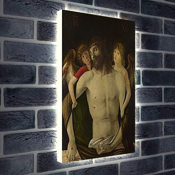 Лайтбокс световая панель - The Dead Christ supported by Angels. Джованни Беллини
