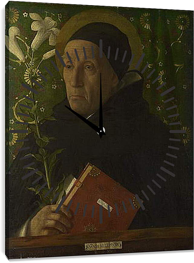 Часы картина - Saint Dominic. Джованни Беллини
