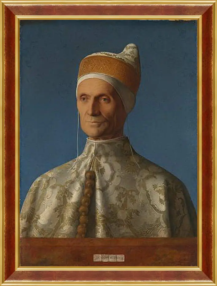 Картина в раме - Doge Leonardo Loredan. Джованни Беллини