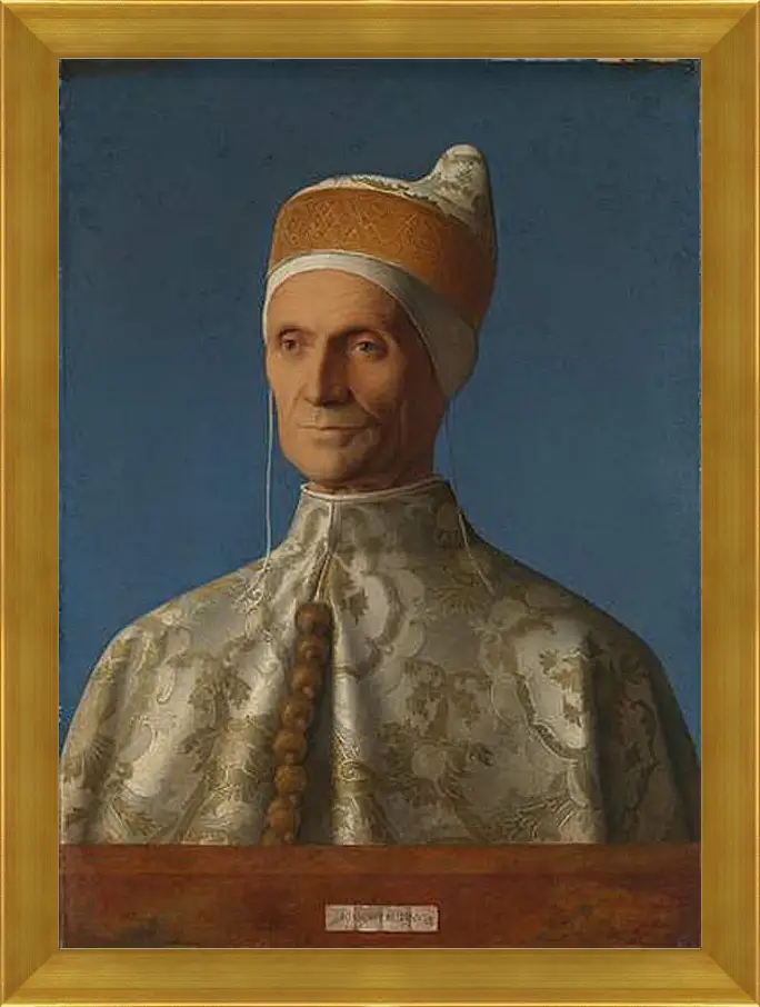 Картина в раме - Doge Leonardo Loredan. Джованни Беллини