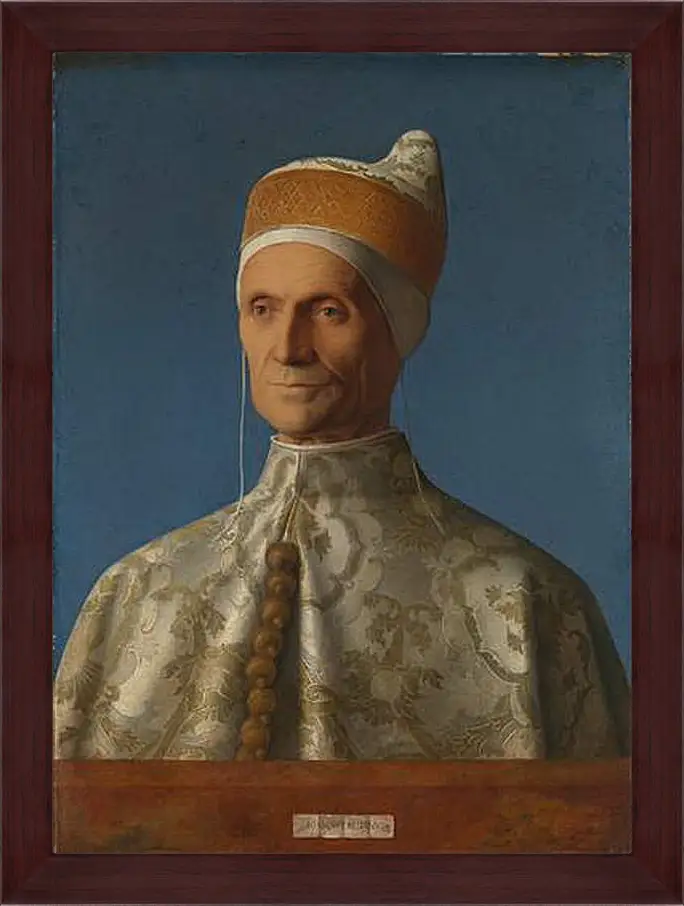 Картина в раме - Doge Leonardo Loredan. Джованни Беллини