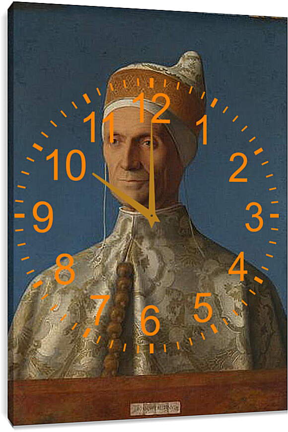 Часы картина - Doge Leonardo Loredan. Джованни Беллини
