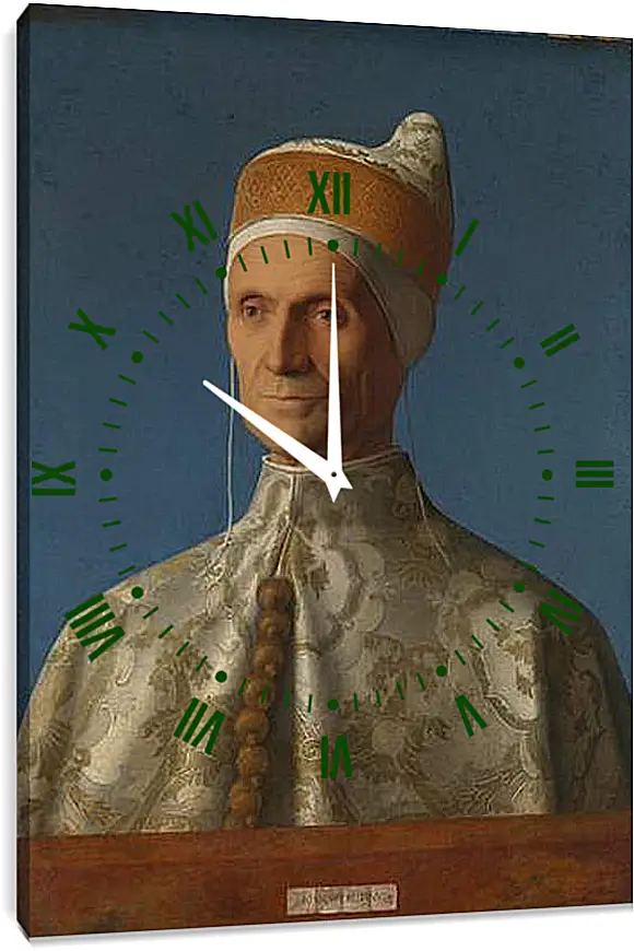 Часы картина - Doge Leonardo Loredan. Джованни Беллини