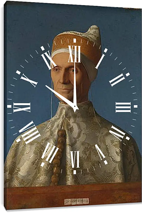 Часы картина - Doge Leonardo Loredan. Джованни Беллини