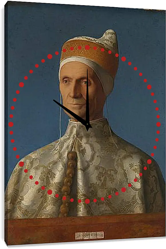 Часы картина - Doge Leonardo Loredan. Джованни Беллини