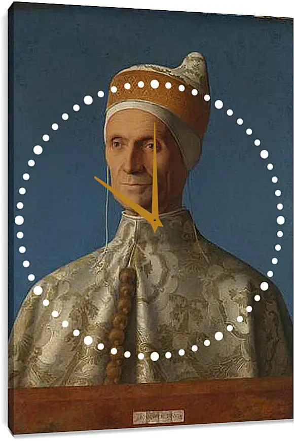 Часы картина - Doge Leonardo Loredan. Джованни Беллини