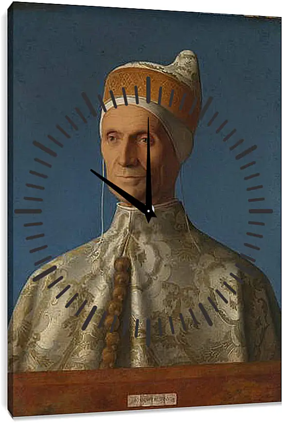 Часы картина - Doge Leonardo Loredan. Джованни Беллини