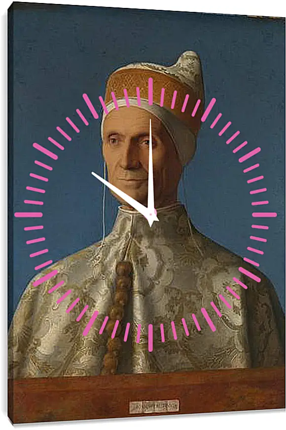 Часы картина - Doge Leonardo Loredan. Джованни Беллини