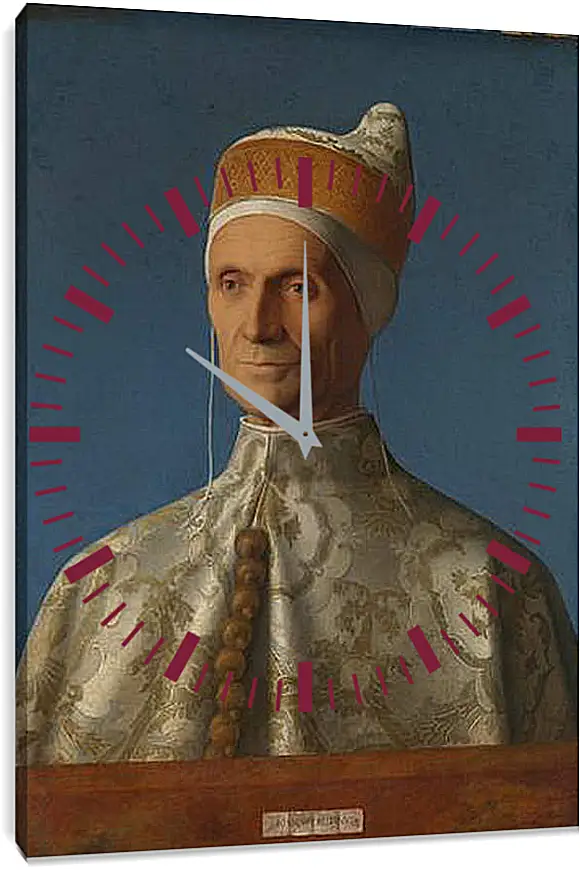 Часы картина - Doge Leonardo Loredan. Джованни Беллини
