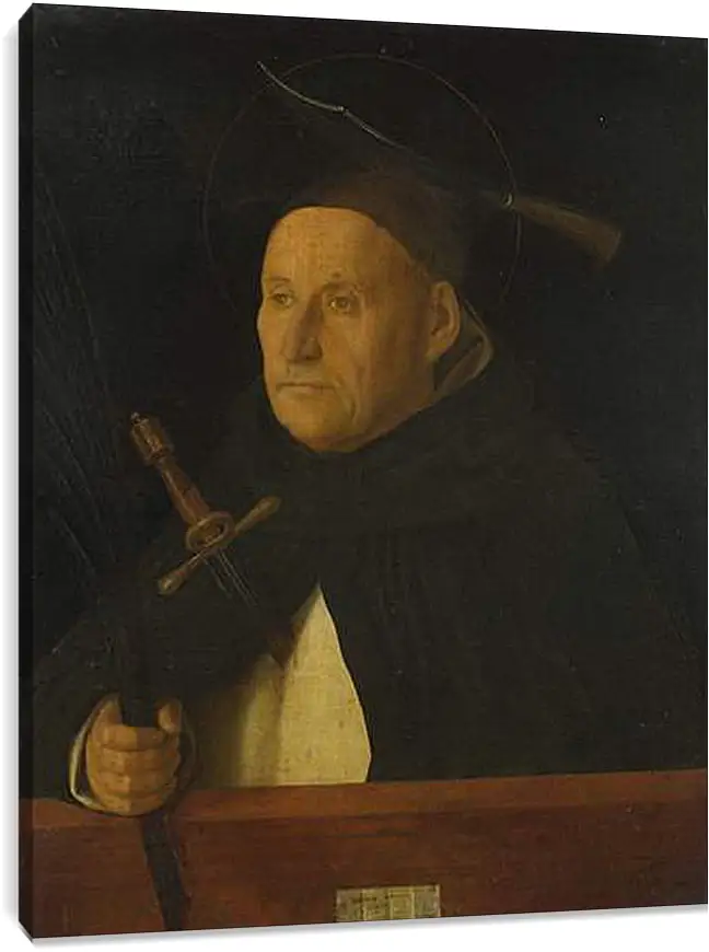 Постер и плакат - A Dominican, with the Attributes of Saint Peter Martyr. Джованни Беллини
