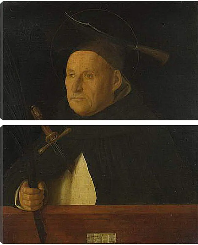Модульная картина - A Dominican, with the Attributes of Saint Peter Martyr. Джованни Беллини