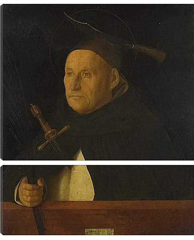Модульная картина - A Dominican, with the Attributes of Saint Peter Martyr. Джованни Беллини