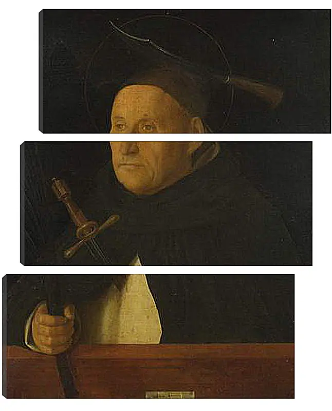 Модульная картина - A Dominican, with the Attributes of Saint Peter Martyr. Джованни Беллини