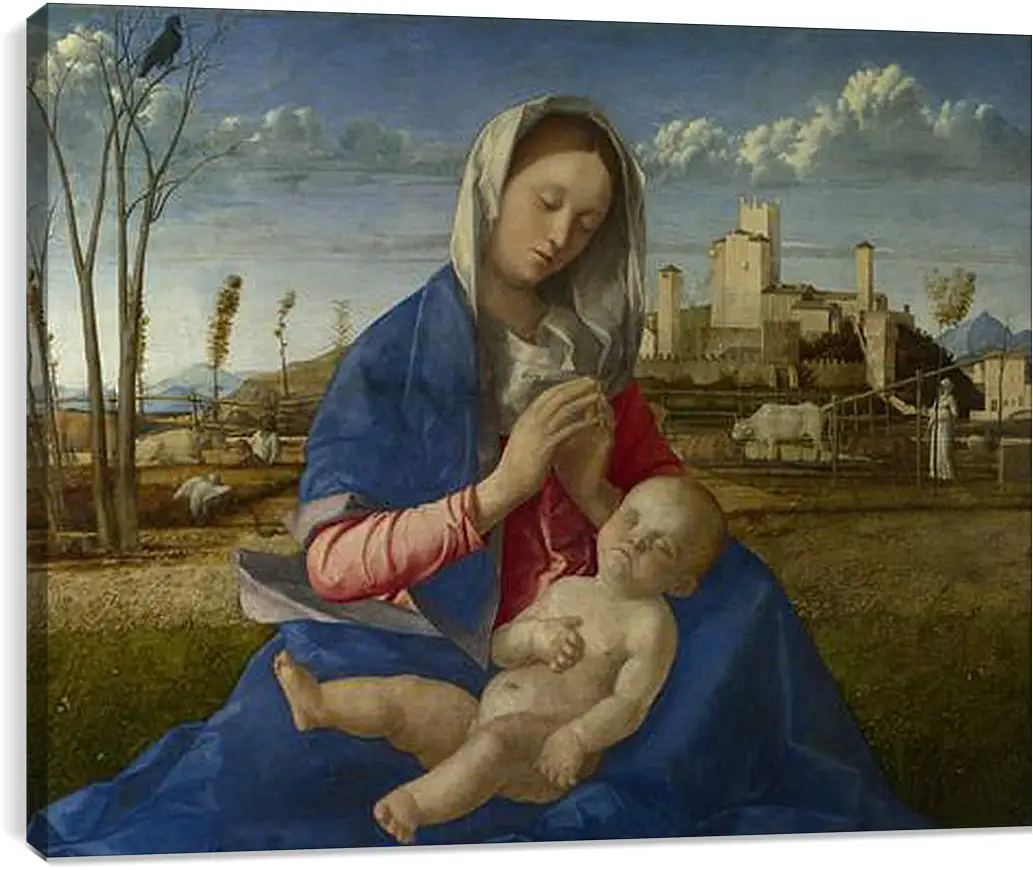 Постер и плакат - Madonna of the Meadow. Джованни Беллини
