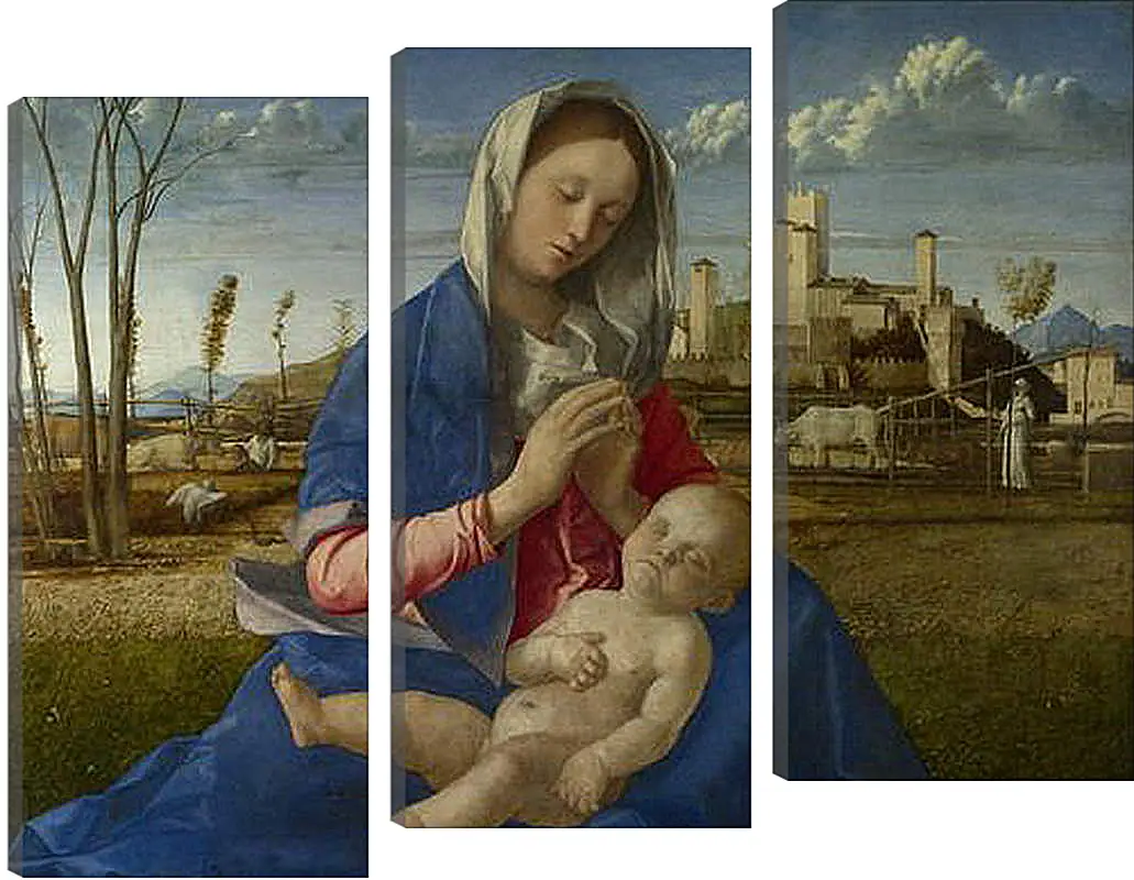 Модульная картина - Madonna of the Meadow. Джованни Беллини